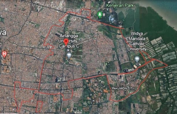 Figure 1. Administrative Boundary Map of Mulyorejo District